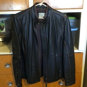 100% leather motorcycle jacket